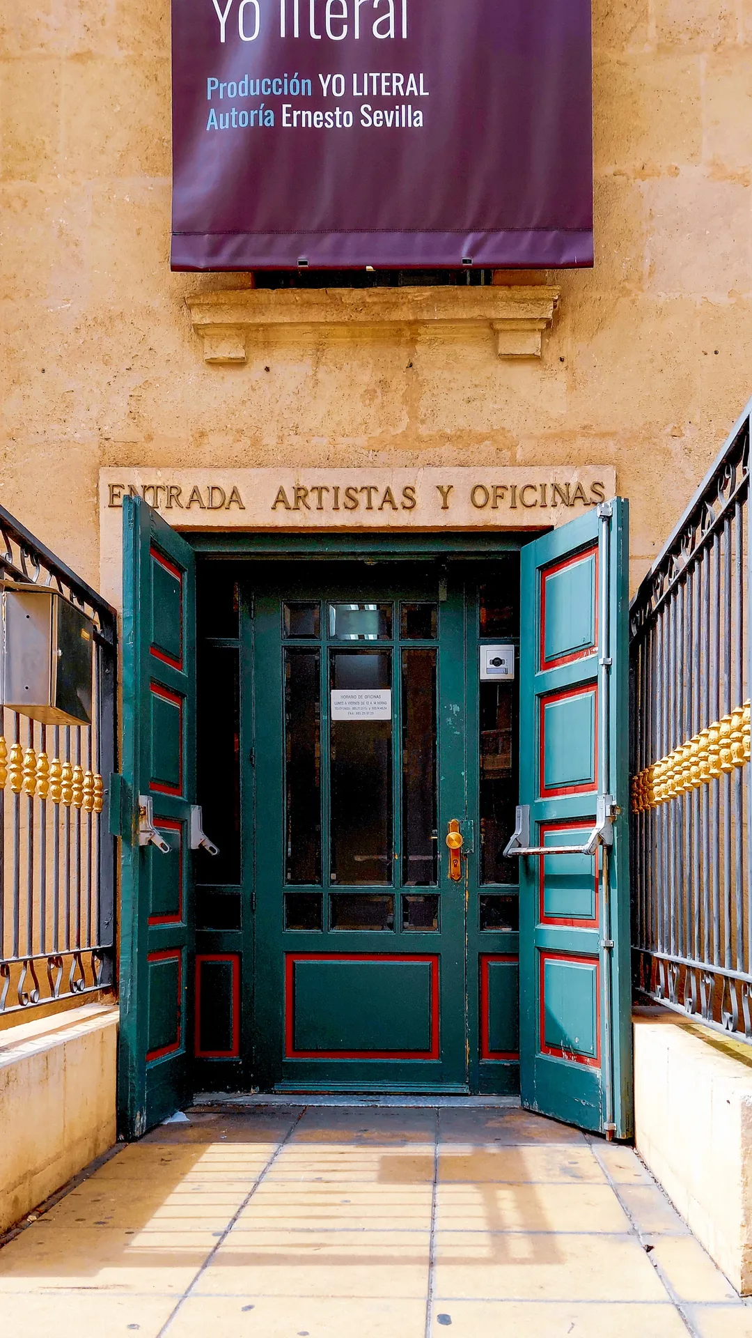 Open teal shutter entrance doors revealing inner passage | Street & Humanity | Alicante province | MarkOWiHu Photographer Fotógrafo • markowihu.es